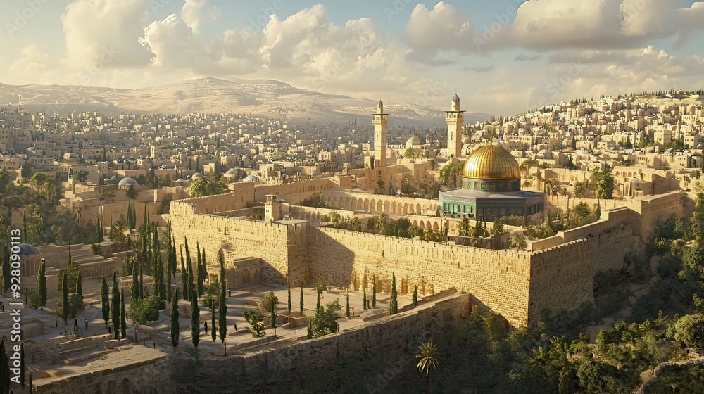 Naklejka premium dome of the rock