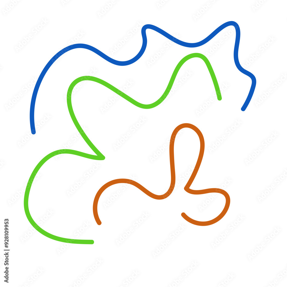 Graphic lines squiggle vectors decoration Graphic lines squiggle vectors decoration