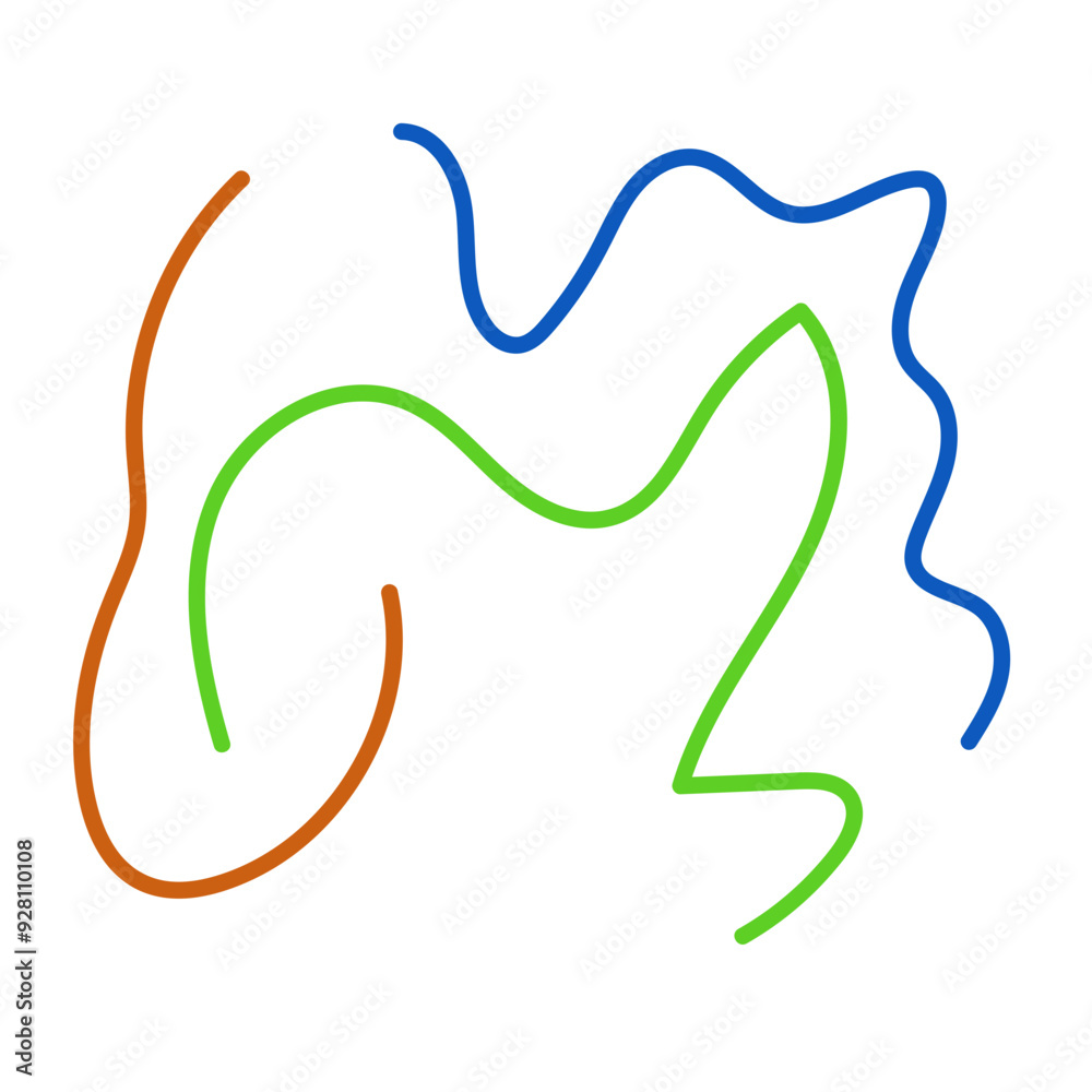 Graphic lines squiggle vectors decoration Graphic lines squiggle vectors decoration