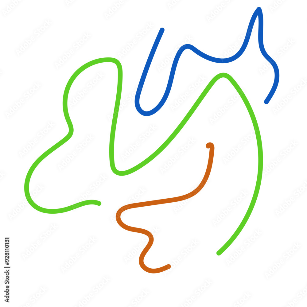 Graphic lines squiggle vectors decoration Graphic lines squiggle vectors decoration
