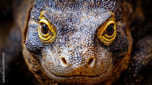 Close-up Portrait of a Komodo Dragon