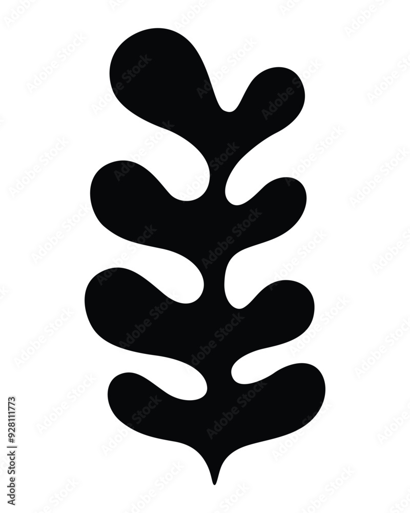 beautiful matisse leaf silhouette illustration beautiful matisse leaf silhouette illustration