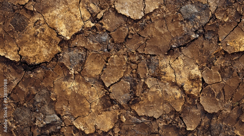 Close-Up of Cracked Dry Earth Surface in a Natural Environment Showing Texture and Patterns Close-Up of Cracked Dry Earth Surface in a Natural Environment Showing Texture and Patterns