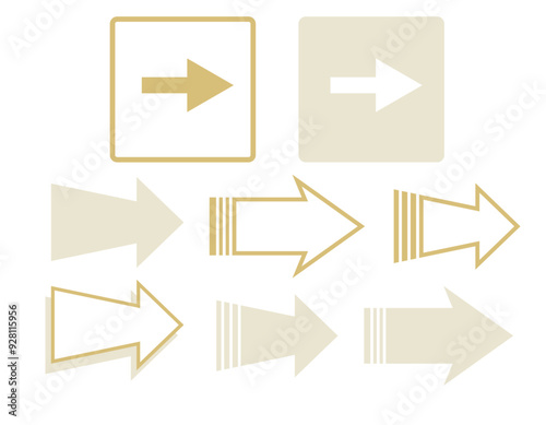 矢印のアイコン素材のセット　6