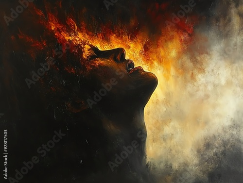 Paint a scene of overwhelming pain and torment