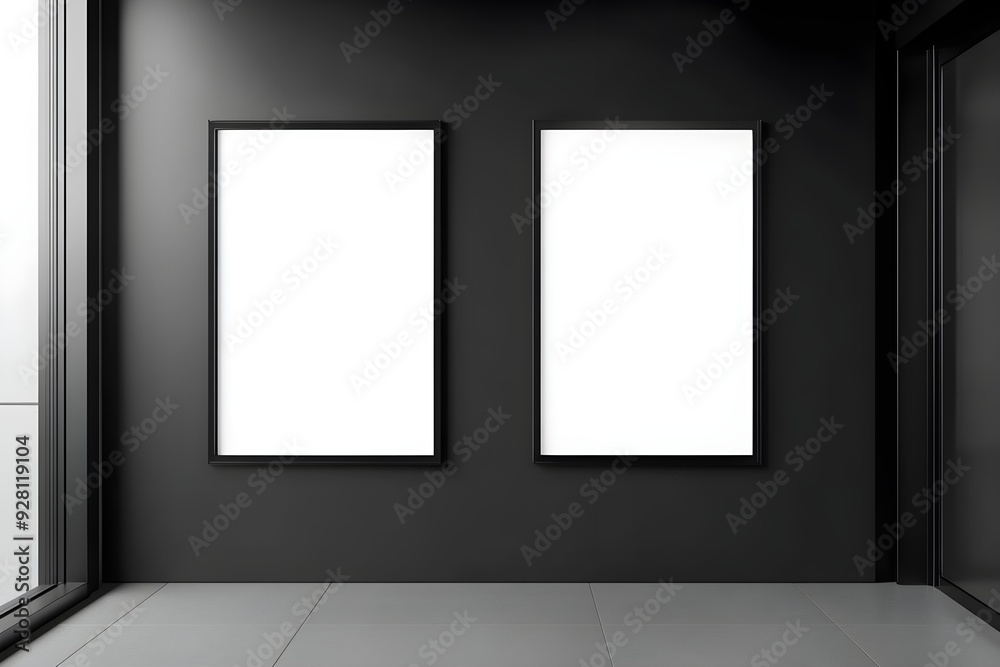 White Blank Two LED Display Poster 3D Rendered Mockup White Blank Two LED Display Poster 3D Rendered Mockup