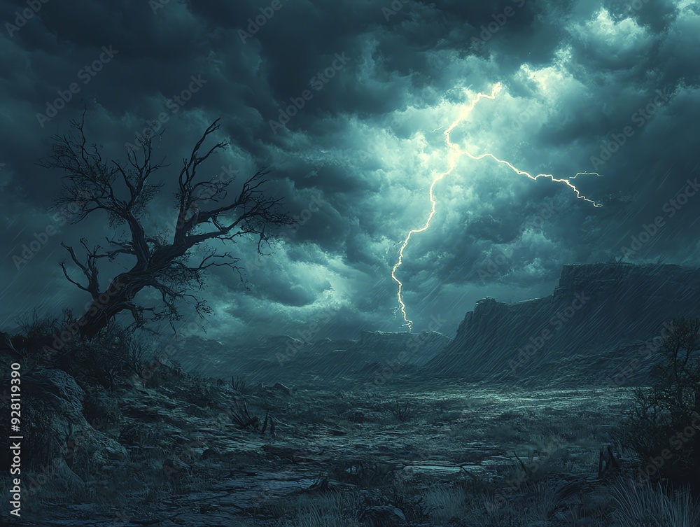 Fototapeta premium Illustrate a vast