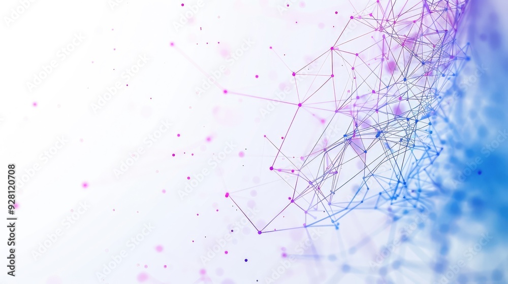 Abstract Network with Pink and Blue Abstract Network with Pink and Blue
