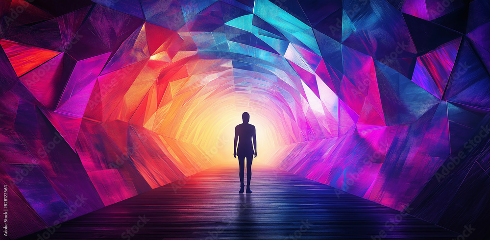 technology module tunnel light effect background technology module tunnel light effect background