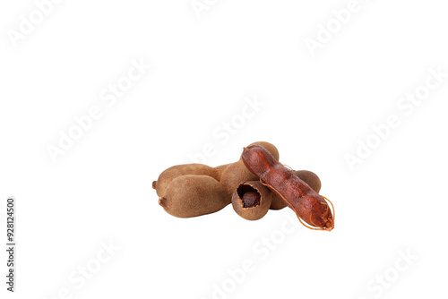 Fototapeta Naklejka Na Ścianę i Meble -  PNG,Ripe tamarind, isolated on white background