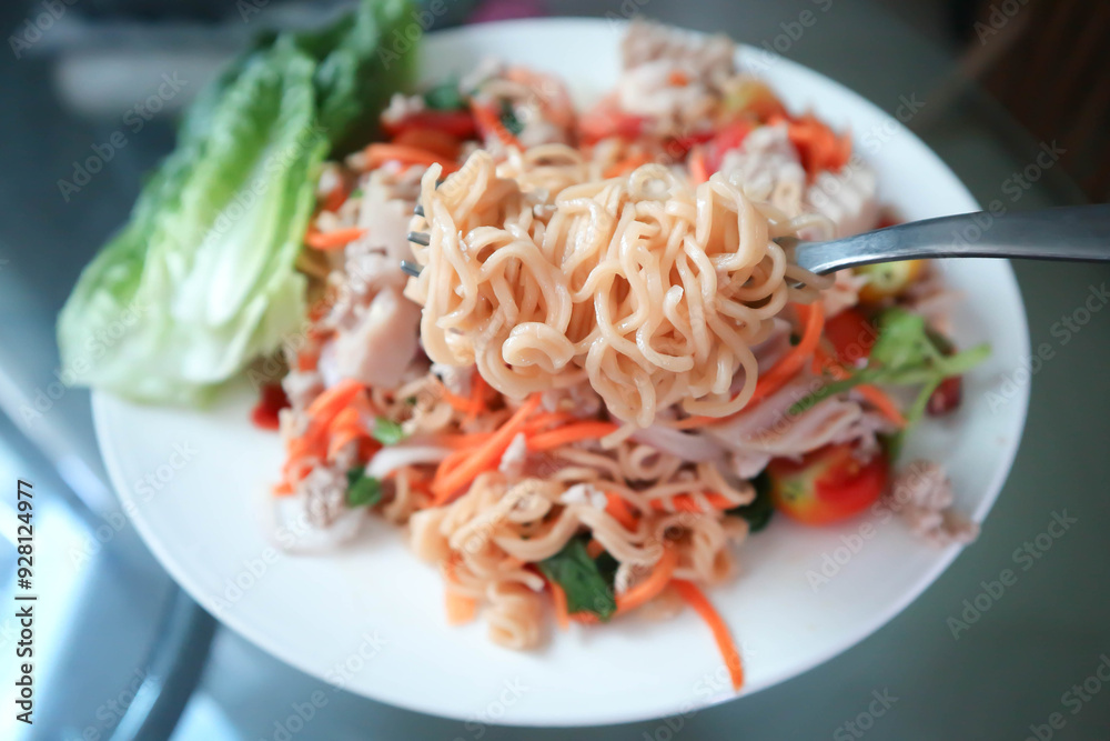 noodles or noodles without soup, spicy noodles or noodles salad noodles or noodles without soup, spicy noodles or noodles salad