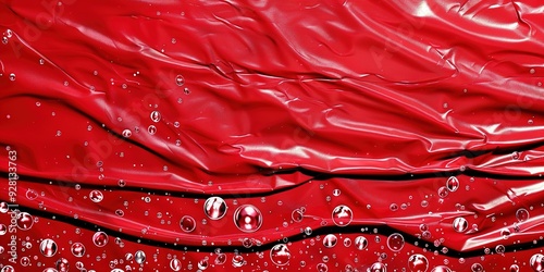 red silk fabric