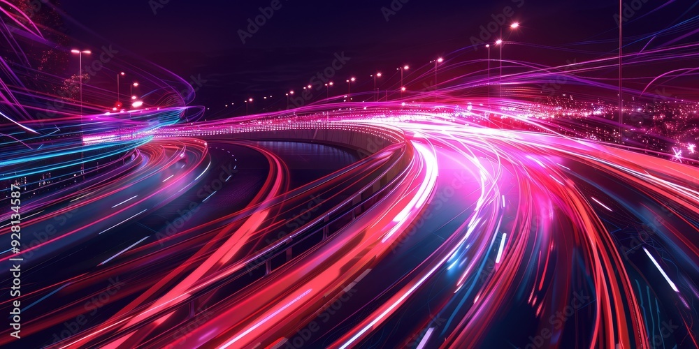 Obraz premium Abstract Urban Lights