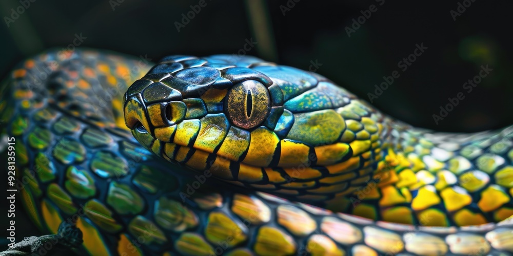 An impressive Black Mamba Snake Dendroaspis polylepis An impressive Black Mamba Snake Dendroaspis polylepis