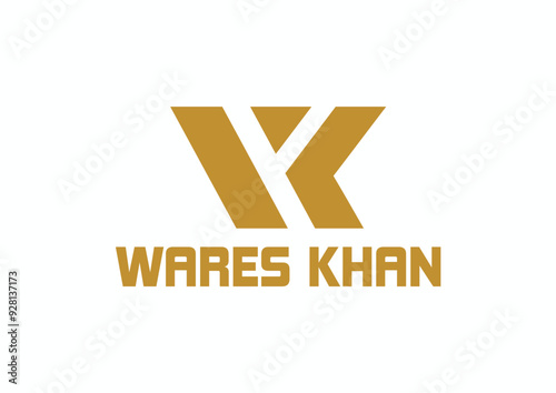 wares khan logo design vector template	
