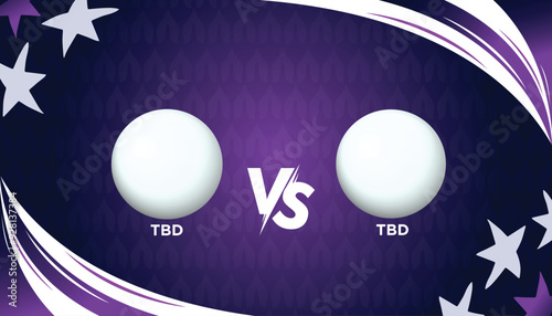 UEFA CHAMPIONS LEAGUE TBD empty template for sports Uefa Champions League. Soccer Tournament vector illustration graphics. 