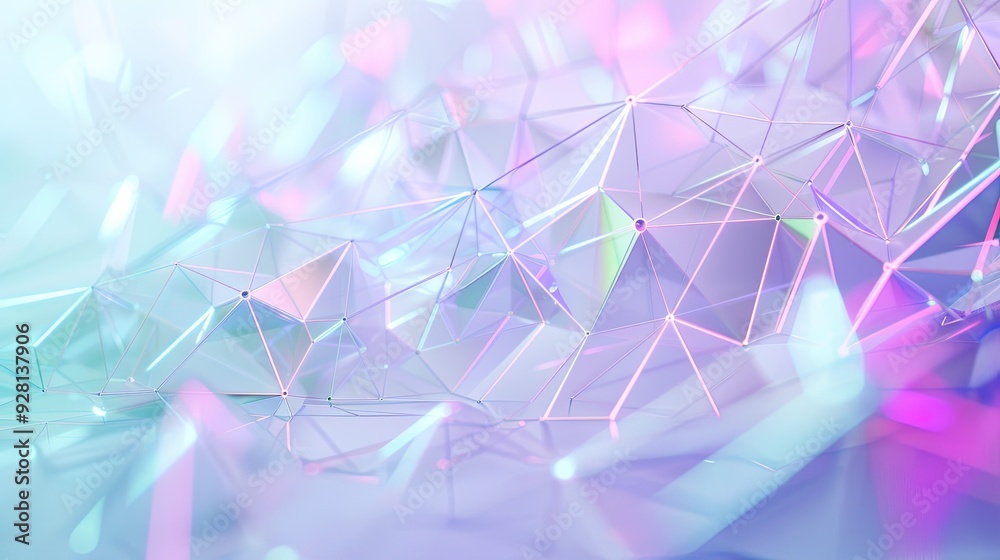 Abstract Geometric Background with Iridescent Colors Abstract Geometric Background with Iridescent Colors