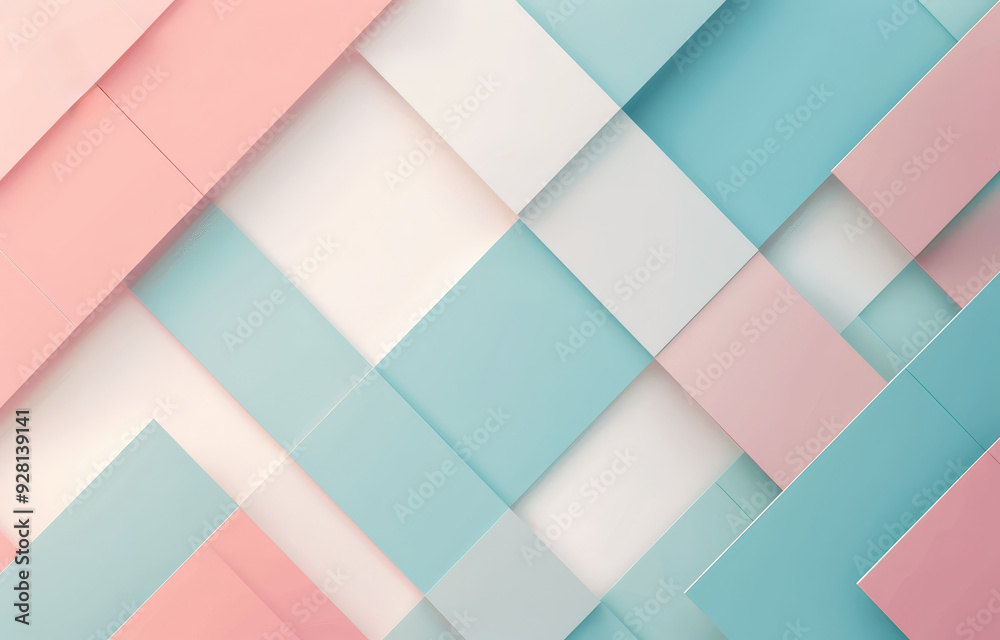 A colorful abstract painting with pink, blue, and white stripes by AI generated image A colorful abstract painting with pink, blue, and white stripes by AI generated image