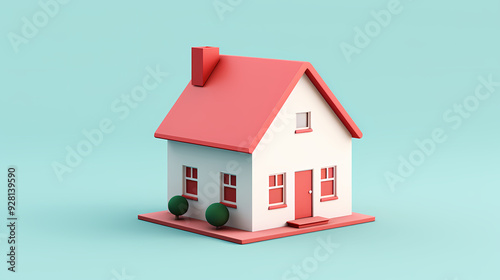 Cartoon style house model