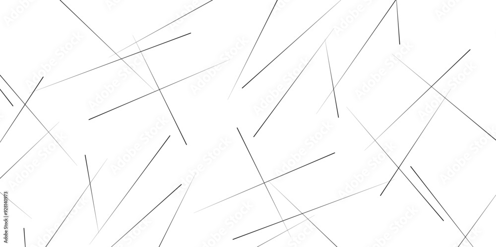 Random chaotic lines. Abstract geometric pattern. Outline monochrome texture.  Abstract geometric pattern. image idea.