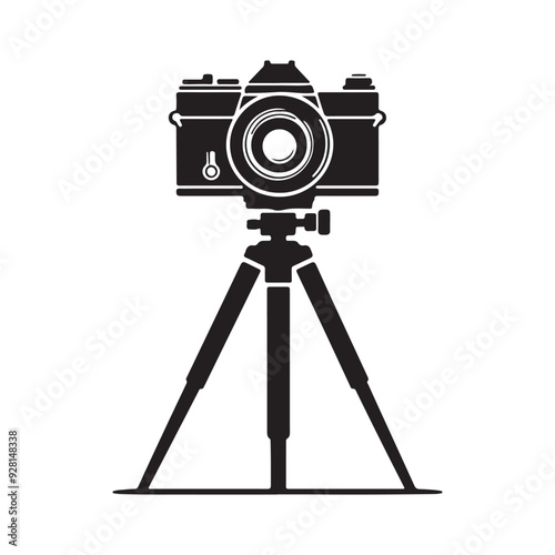Camera vector silhouette