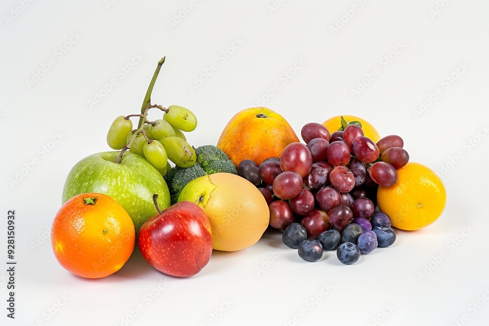 A Colorful Arrangement of Fresh Fruits and Vegetables A Colorful Arrangement of Fresh Fruits and Vegetables