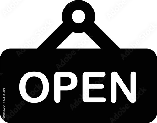 Rounded Filled Open Icon