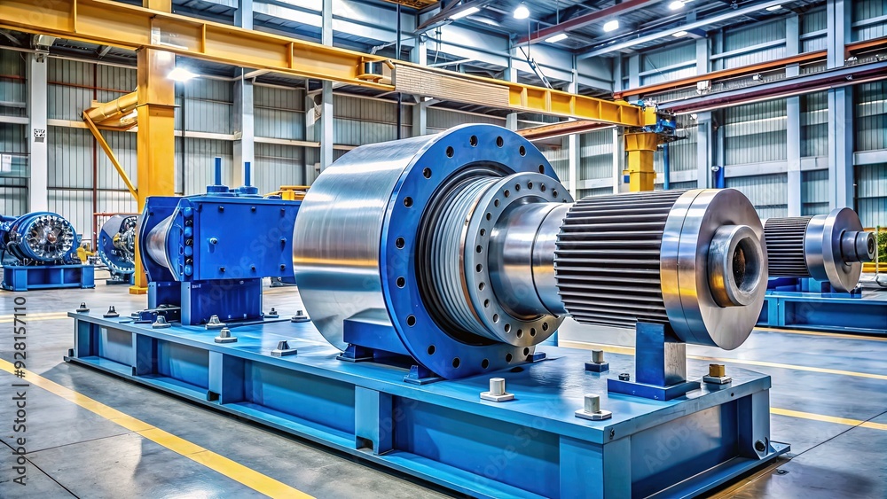 A modern industrial vibration machine sits idle on a factory floor, its metal body and intricate mechanisms awaiting activation to test product durability. A modern industrial vibration machine sits idle on a factory floor, its metal body and intricate mechanisms awaiting activation to test product durability.