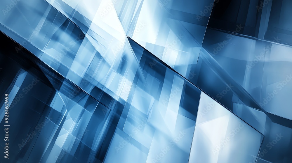 Abstract Geometric Blue Abstract Geometric Blue