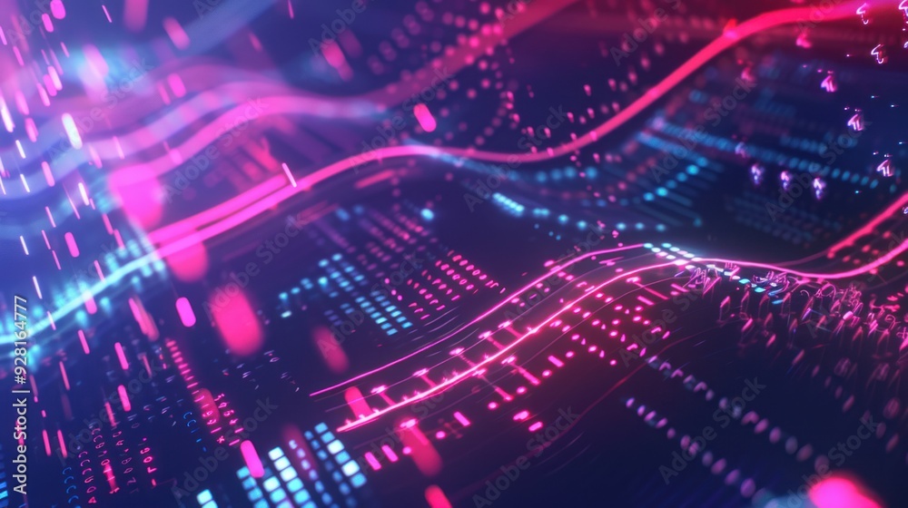 Abstract Digital Data Flow Visualization Abstract Digital Data Flow Visualization