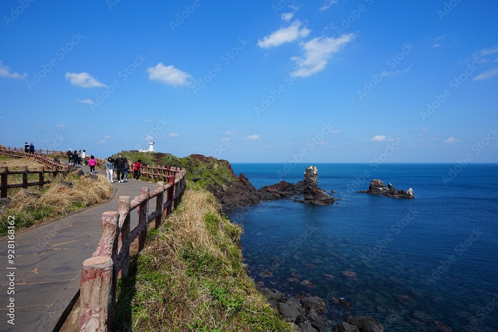 Obraz premium seaside walkway and fine view