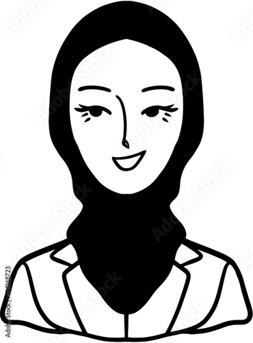 Modern Woman in Stylish Hijab