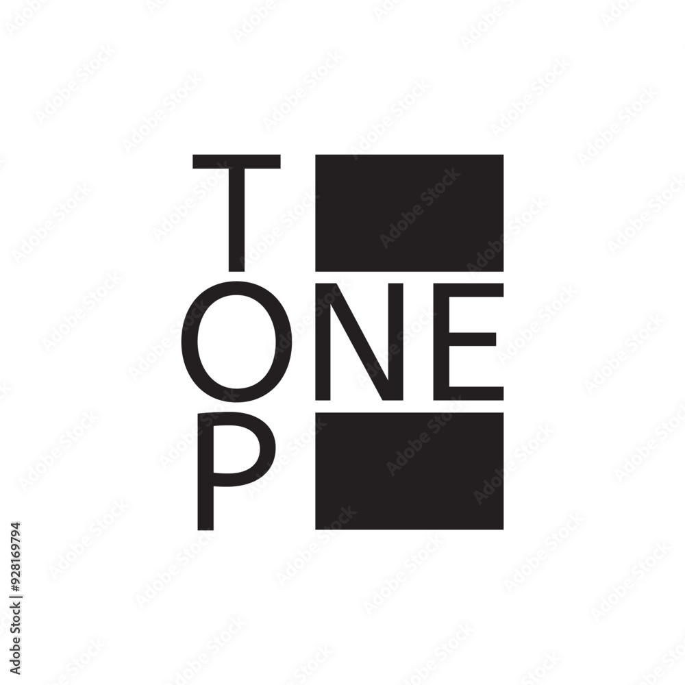 TOP ONE letter logo design vector TOP ONE letter logo design vector