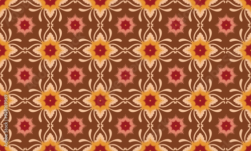 Wallpaper Mural seamless floral pattern Torontodigital.ca