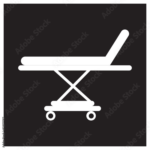 patient bed icon design