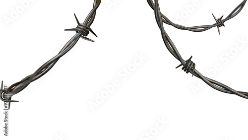 Razor Wire Silhouettes and Barbed Wire Metallic Border Elements on White Background,Razor wire silhouettes. Barbed wire metallic border elements, barb wire set, barb wire icon.
png white background  photo