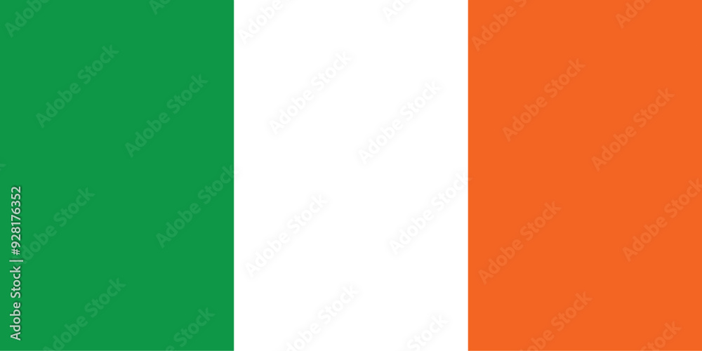 custom made wallpaper toronto digitalNationall flag of Ireland. Vector illustration
