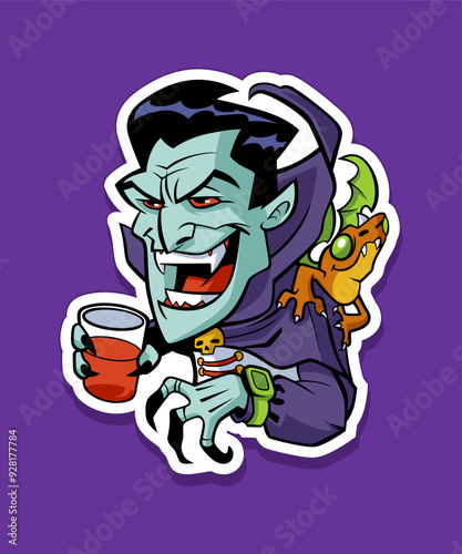 Prince of Darkness Halloween Design Sticker