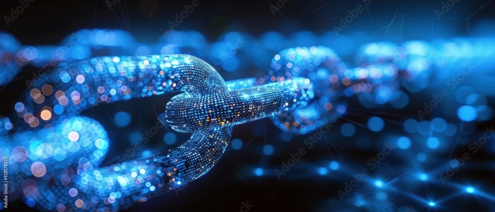 Abstract representation of blockchain technology, security, trust. Abstract representation of blockchain technology, security, trust.