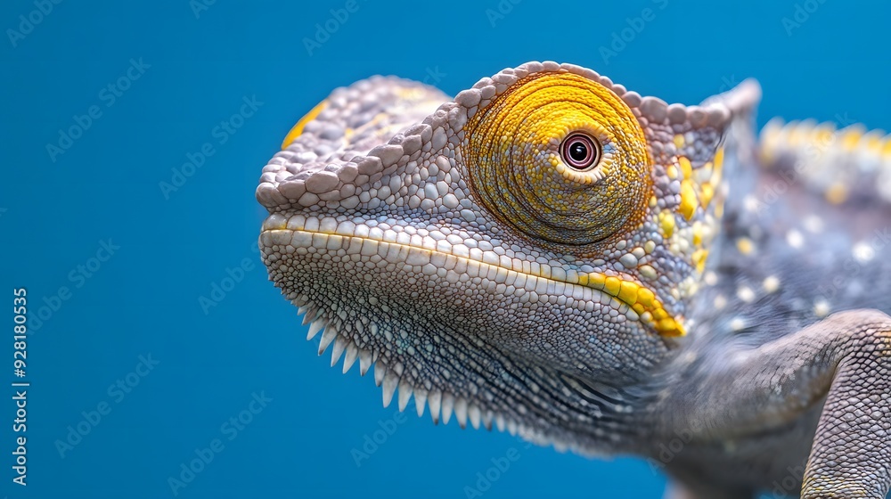 Fototapeta premium カメレオンのクローズアップ