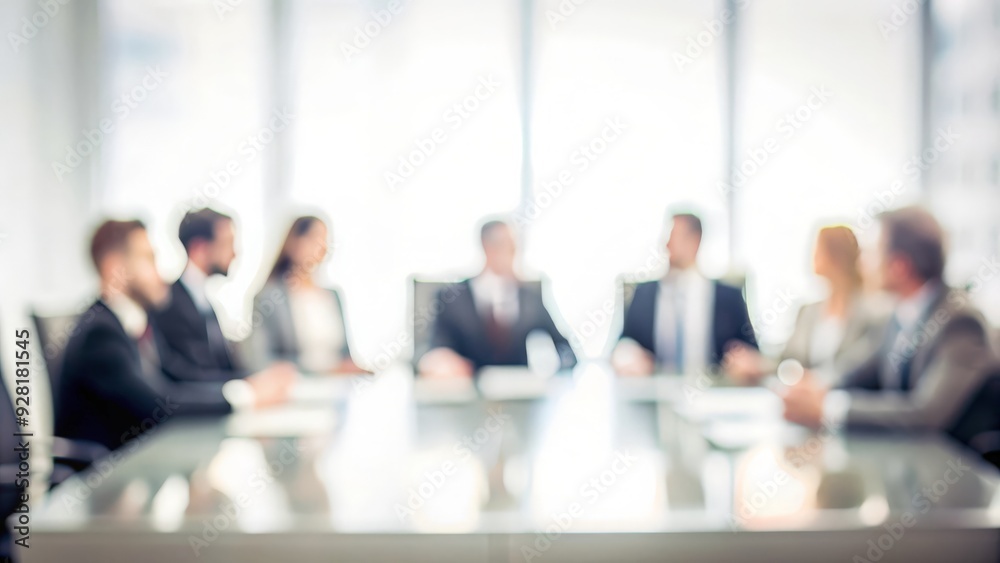 Unfocused Corporate Meeting - Gentle blur effect over a corporate meeting scene with people.
Unfocused Corporate Meeting - Gentle blur effect over a corporate meeting scene with people.