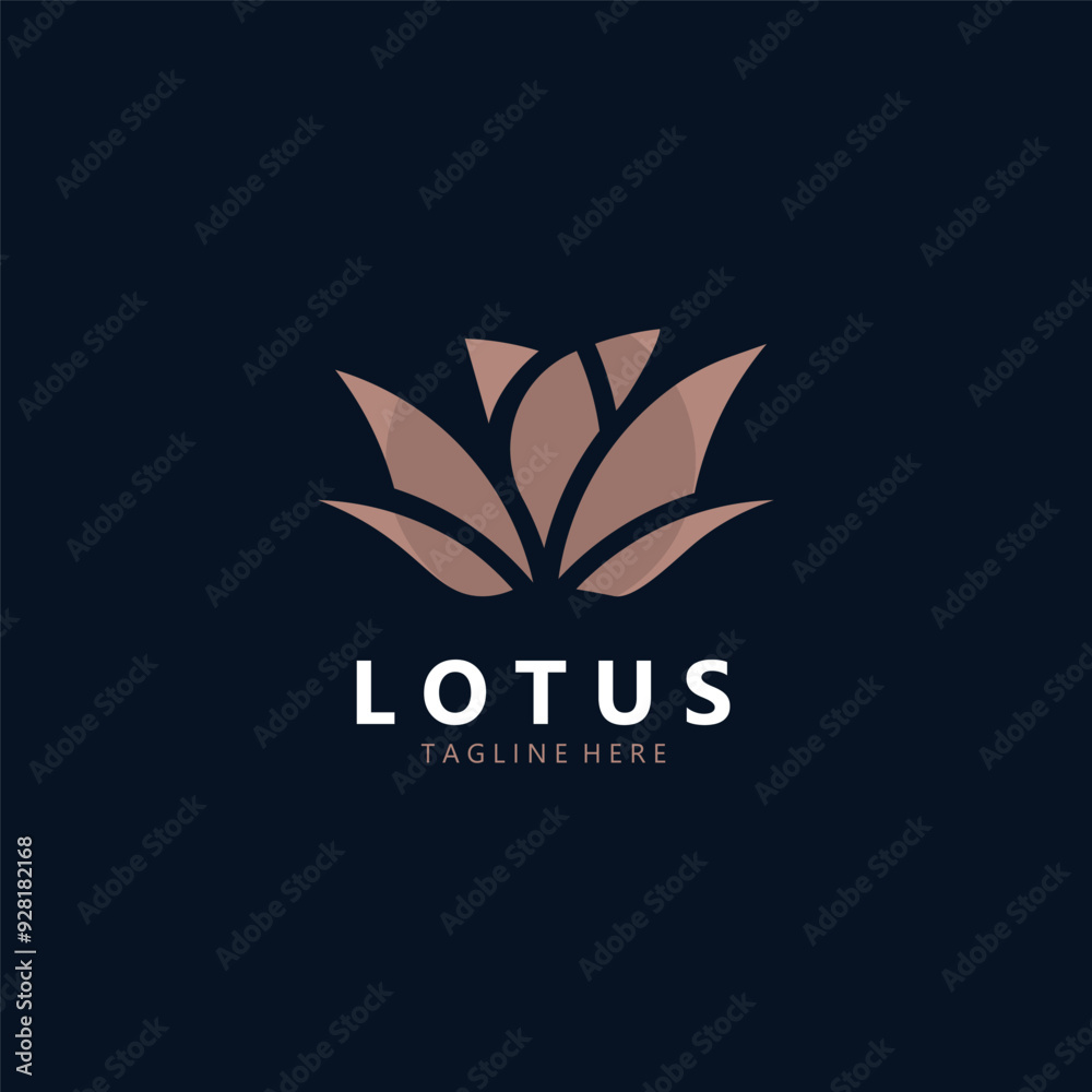 Lotus flower modern elegant lotus feminine for the beauty spa logo design Lotus flower modern elegant lotus feminine for the beauty spa logo design
