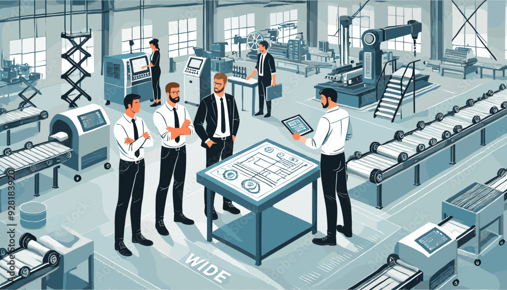 Concept vector illustration of business situation. Concept vector illustration of business situation.