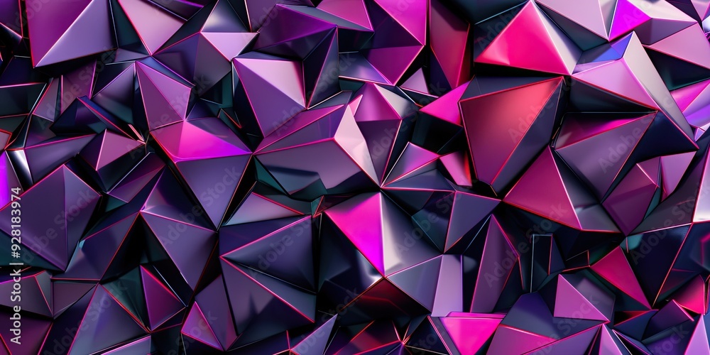 Abstract Purple and Pink Geometric Shapes Abstract Purple and Pink Geometric Shapes