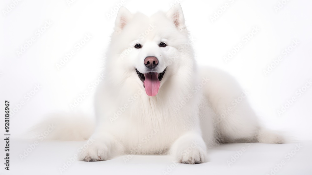 Fototapeta premium canine dogs white background