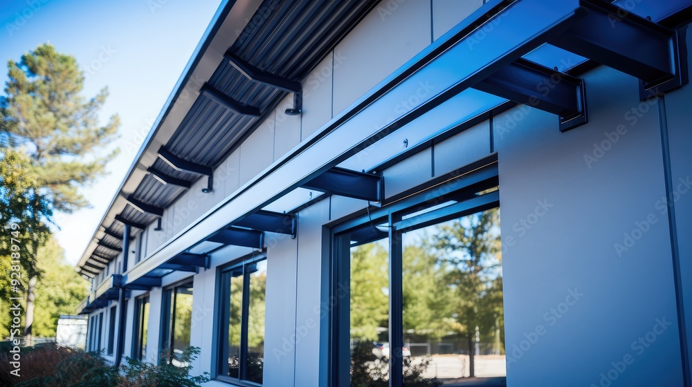 rainwater metal gutter