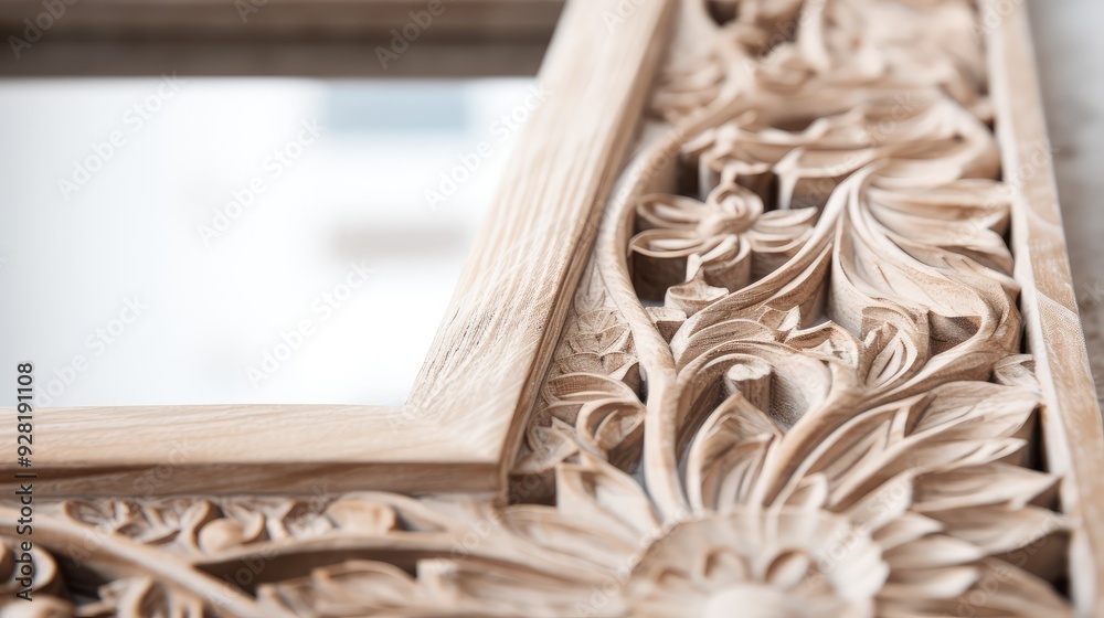 details light wooden frame