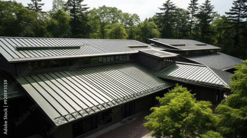 green metal roofs