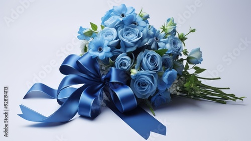 adornment blue bow