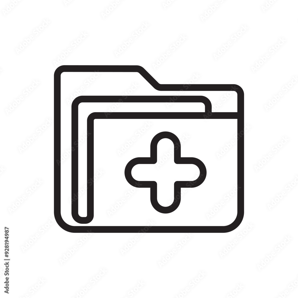 new folder icon design vector template new folder icon design vector template